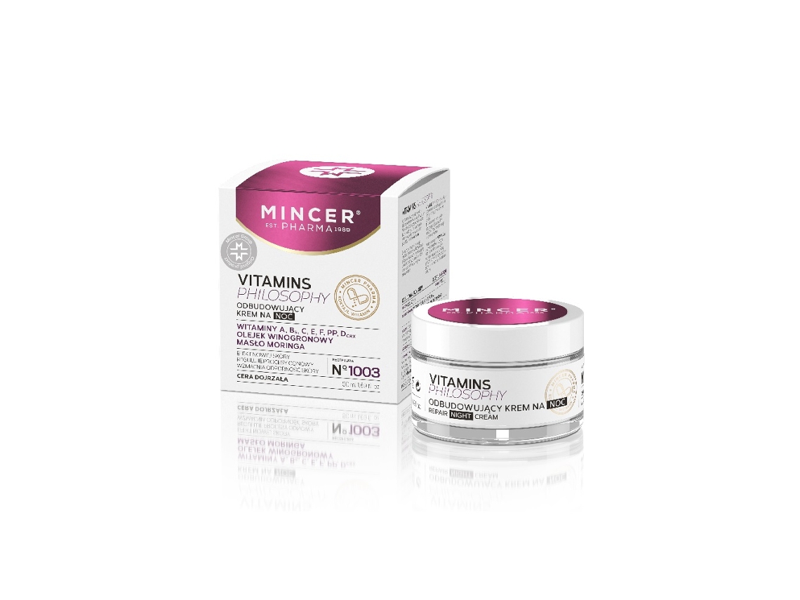 Vitamins Philosophy Creme Reconstrutor Noturno No.1003, 50ml Mincer Pharma