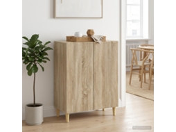 Vidaxl Buffet Carvalho Sonoma 66 X 34,5 X 90 Cm Derivados De Madeira