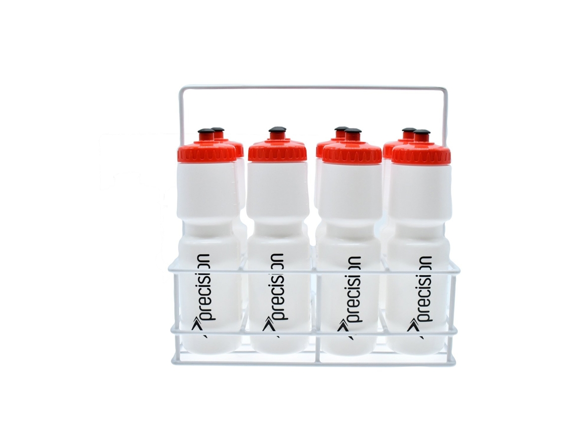 Conjunto De Garrafas De Água Precision Caixa Com 8 Garrafas Esportivas De 750ml Brancas