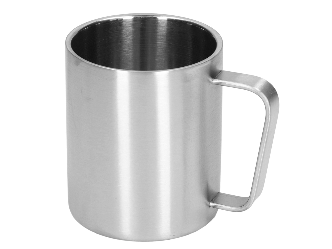 Copo de Aço Inoxidável 300ml Design Ergonômico | S/MARCA