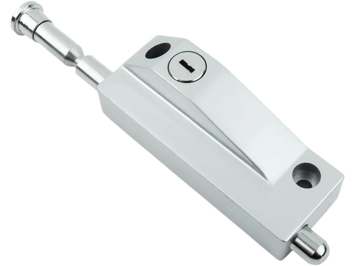 Trava De Segurança Para Porta Giratória Ferro, Marca Practical Brand Home Park, Confiável Com Chave