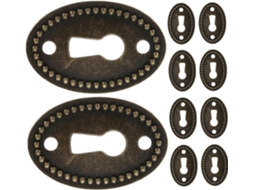 Tampas De Fechadura Ovais Em Liga Zinco Stobaza, Versáteis Para Móveis, 10 Peças, Com Design De Inspiração Vintage