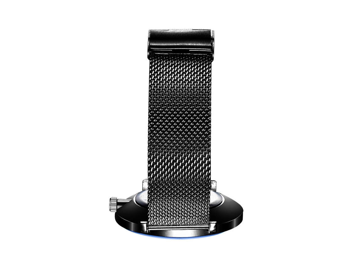 Reloj De Pulsera Para Hombre Simple Empresarial Impermeable Con Correa De Acero Negro
