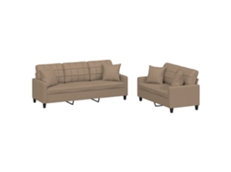 Sofa Set, Sofa Sets Vidaxl Marrom Couro Artificial (n/a)