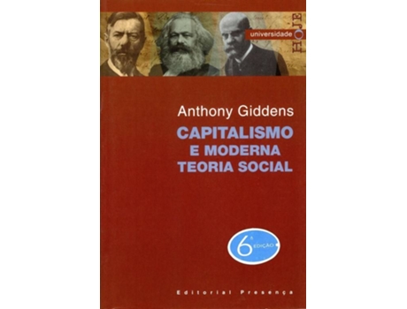 Livro Capitalismo E Moderna Teoria Social de Anthony Giddens