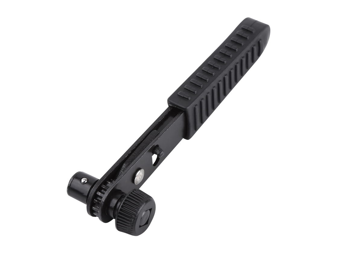 Chave de Ratoeira 1/4'' Preta com Alça para Bits de Chave, Soquete Rápido em PVC e Ferro, 12x5x3cm 65g da S/MARCA