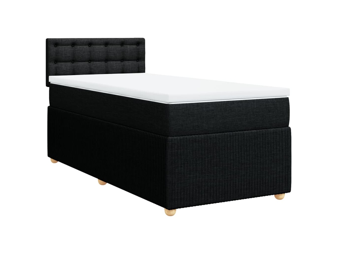 Box Spring Bed, Box Spring Beds Vidaxl Preto Tecido (90 X 200 Cm)