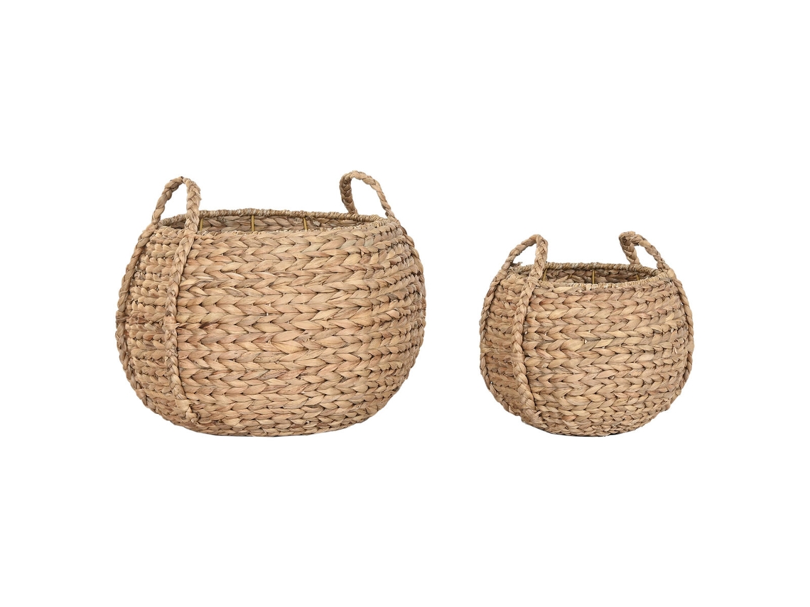 Cesta Decorativa Home Esprit Natural Jacinto De Água Zostera Marina (2 Peças)