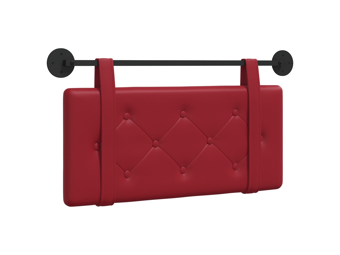 Conjunto 1 Cabeceira Vidaxl Vermelho Couro Sintético (100 X 55 X 5 Cm)