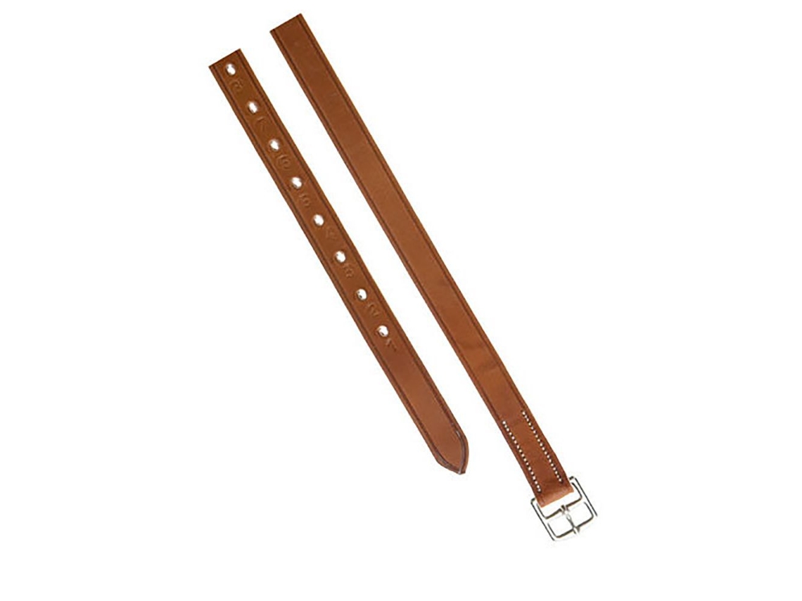 Estribos de Couro Inglês Curtidos com Cromo Castanho 29 X 140 Cmludomar