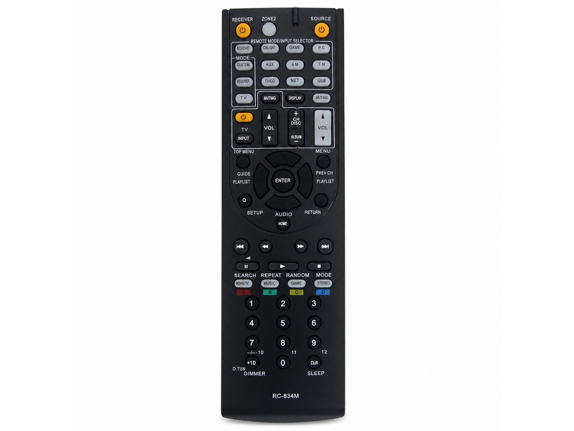 Comando À Distância De Substituição Rc-834m Compatível Com Recetores Av E Amplificadores Onkyo_zhd