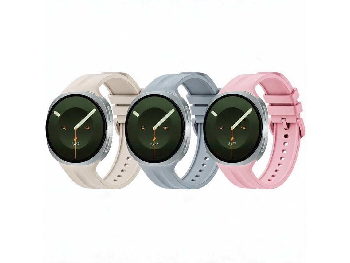 Bracelete De Silicone Para Samsung Galaxy Watch 9 40/44mm (3 Cores)