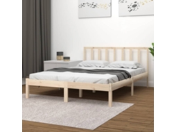 Estrutura De Cama 160x200 Cm Pinho Maciço
