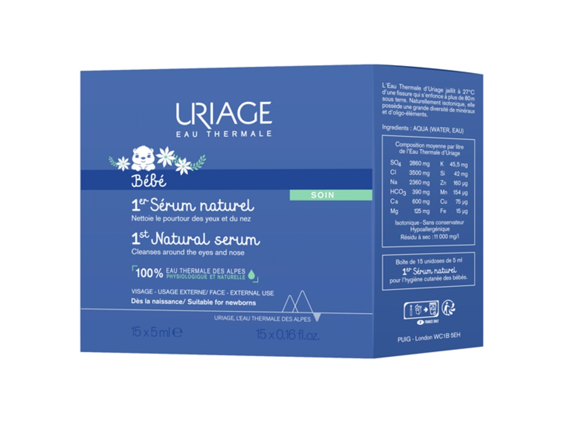 Bebê 1º Soro Natural 15 X 5 Ml URIAGE