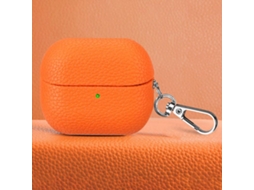 Capa Protetora Halinuia Pu Textura Lichia Modelo Bg3 (compatível Galaxy Buds3/3 Pro, Relevo Lichia Com Gancho)