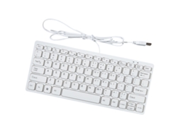 Teclado Usb Slim Mini Com Fio, 78 Teclas, Ergonômico, Para Escritório. -aquaforge