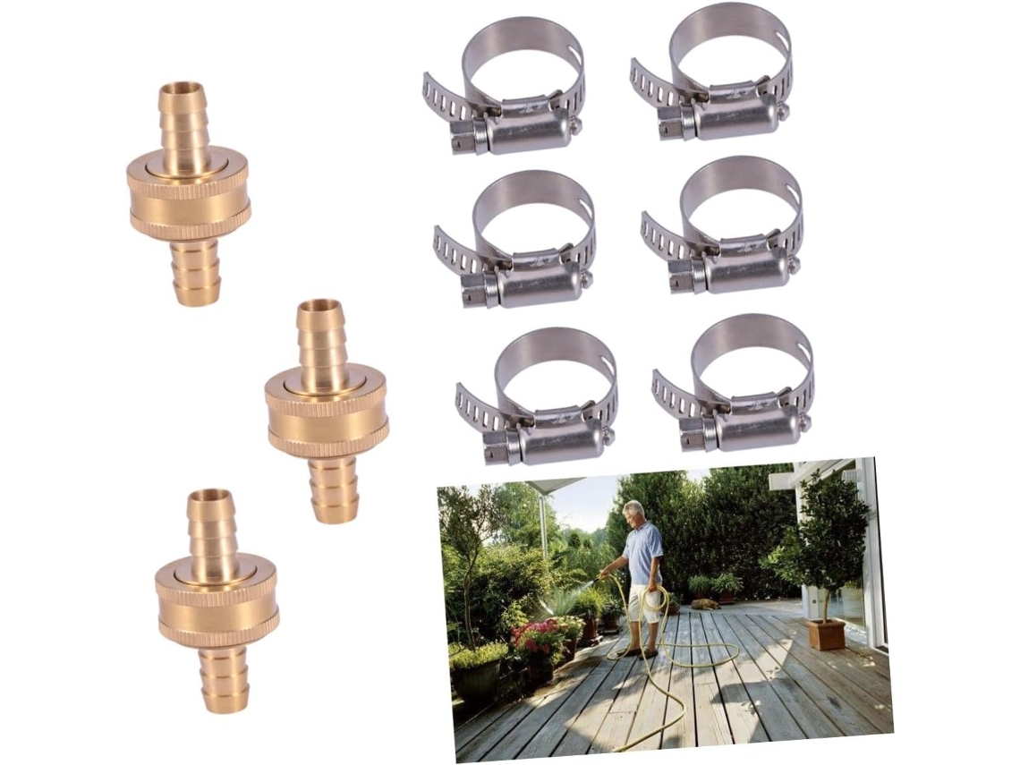 Conjunto De 3 Conectores Para Mangueira Jardim, Resistentes, Macho E