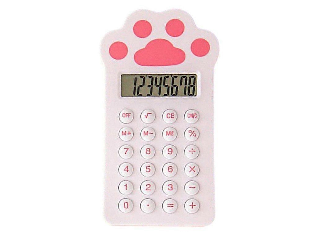 Calculadora Desenho Animado Cenoura Morango Gato Pata Calculadora Mini Calculadora Compacta Portátil Para Escritório Escolar Everley891