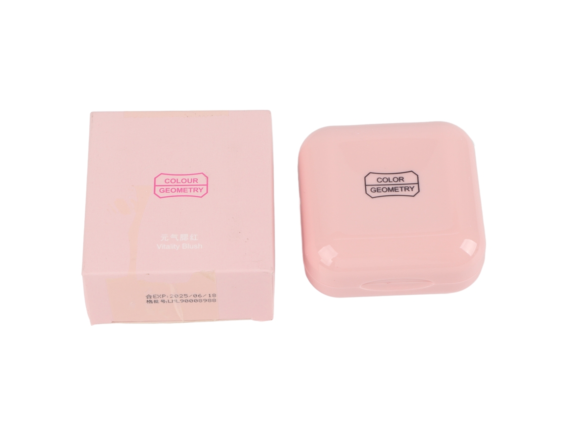 Blush Em Pó Rosa Fino De Longa Duração Para Mulheres - Natural E Portátil Com Embalagem Bonita