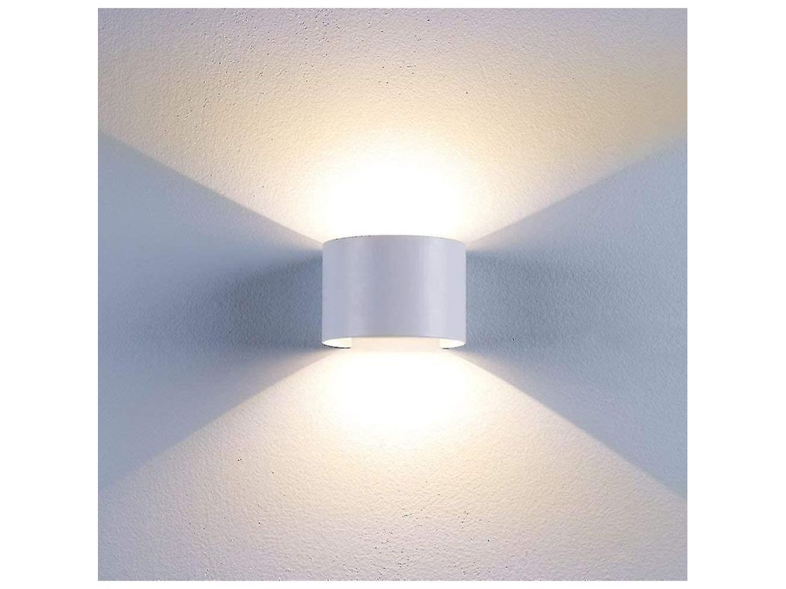 Lâmpada De Parede Led Interior Exterior Branco Quente 12w Ip65 Ajustável 2700k 600-720lm