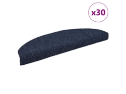 Vidaxl Tapetes De Escada Autoadesivos 30 Peças 65x21x4 Cm Azul Semicircular Grande