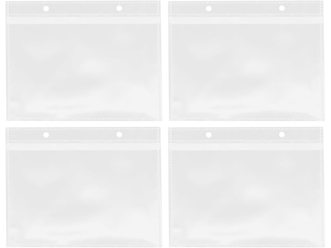 Toyvian 20 Folhas Transparentes De Fotos Em Plástico Para Álbum Acessórios De Fotos Recarregáveis Lote De 20