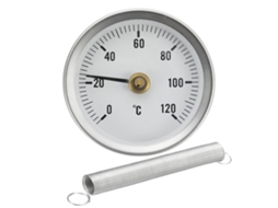 Tubo de Termômetro YURU, Clip-on 63mm, 0-120℃, para Água Quente