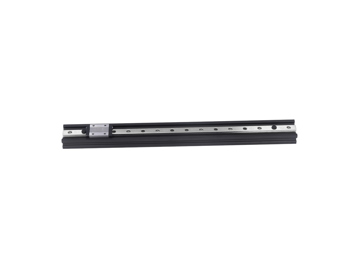 Trilho Linear de Extrusão Alumínio 2040 Tipo V Preto 400mm