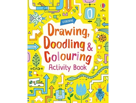 Livro Drawing, Doodling and Colouring Activity Book de Fiona Watt (Inglês)