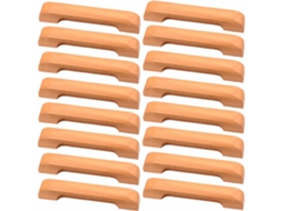 Conjunto De 16 Puxadores Madeira Maciça Para Gavetas, Móveis, Cômodas, Armários E Portas Distância Entre Furos 96mm