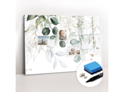 Quadro De Vidro Magnético Plantas Suspensas Para O Escritório Espelharte (100x70 Cm)