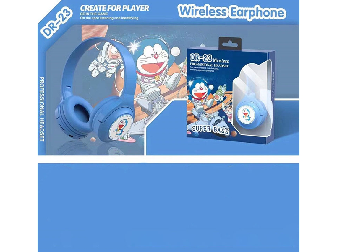 Headset Doraemon  Bluetooth 5.0 Auriculares Sem Fio Universais