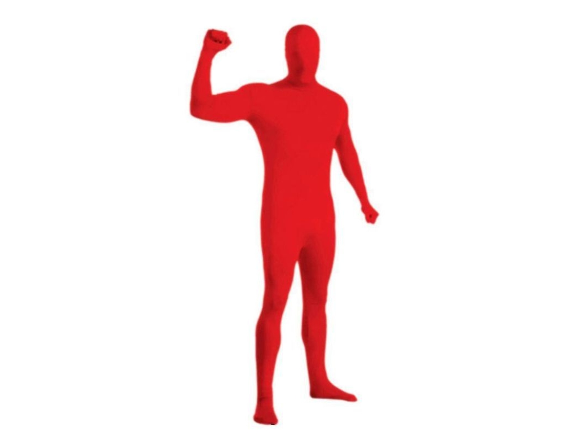 Fantasia Morph Invisível Com Máscara E Macacão Para Halloween, Festas E Cosplay - Tamanhos 140-190cm Vermelho
