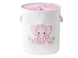 Cesto De Lavanderia Para Crianças Elefante Rosa 2025, Grande Plegável, Armazenamento De Brinquedos E Roupa De Bebê