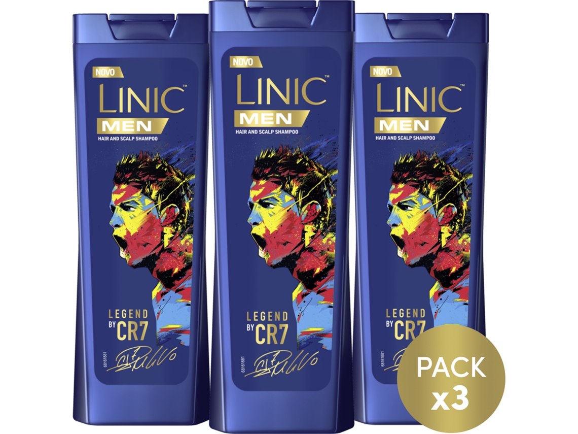 Champô Anticaspa Legend CR7 LINIC emb. 3 x 360 ml