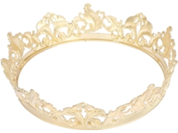 Coroa Unissex Ciieeo Em Metal Dourado Para Casamentos E Natal, Acessório Real Simples E Elegante.