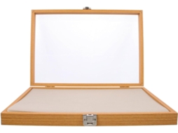 Caixa Organizadora Nuobesty Para Broches E Brincos, Com Interior Transparente.