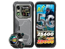 Smartphone 5G Blackview Xplore 1 + W50pro (6,78'' - 36 GB - 256 GB - 20000 mAh - Preto)