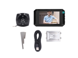Câmera Digital De Chave Com Visor Inteligente Hd 135° Visão Noturna