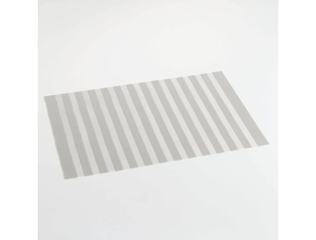 Cdaffaires Individual de Mesa 30 X 45 Cm em Pvc com Aberturas para Jardim Cinza DECORLINE