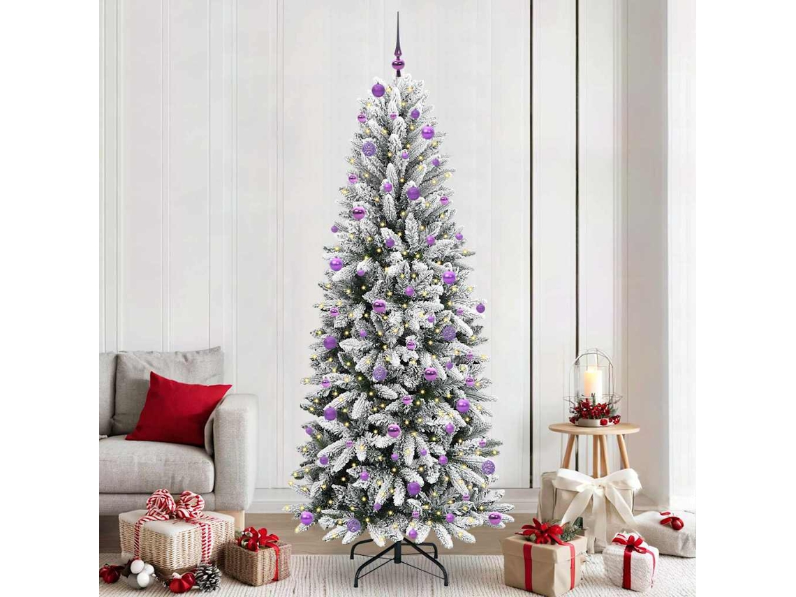 Vidaxl Árvore De Natal Artificial Branco 240 Cm