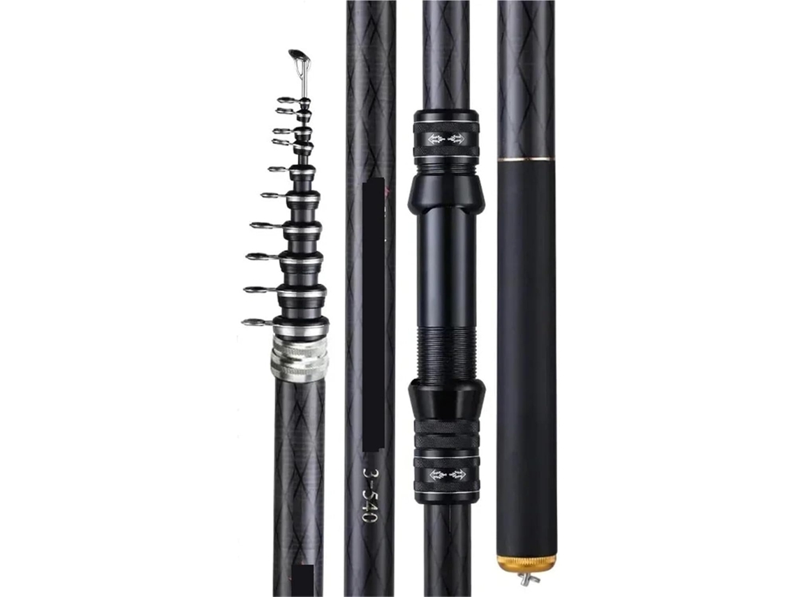 Vara de Pesca Telescópica Ultraleve Carpa 1,8/2,4 M S/MARCA