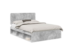 Estrutura da Cama com Cabeceira Concreto 140 X 190 Cm MAISON EXCLUSIVE