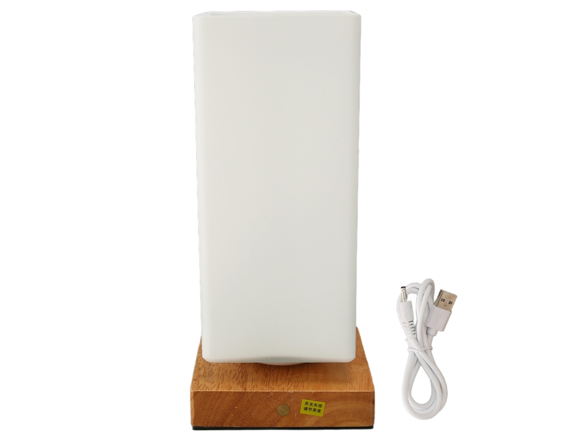 Lâmpada de Mesa Vaso de Flores Led Cabeceira Brilho Ajustável Luz Quente Usb 1600mah