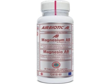 Suplemento Alimentar AIRBIOTIC Magnésio Ab (60 cápsulas (150mg))