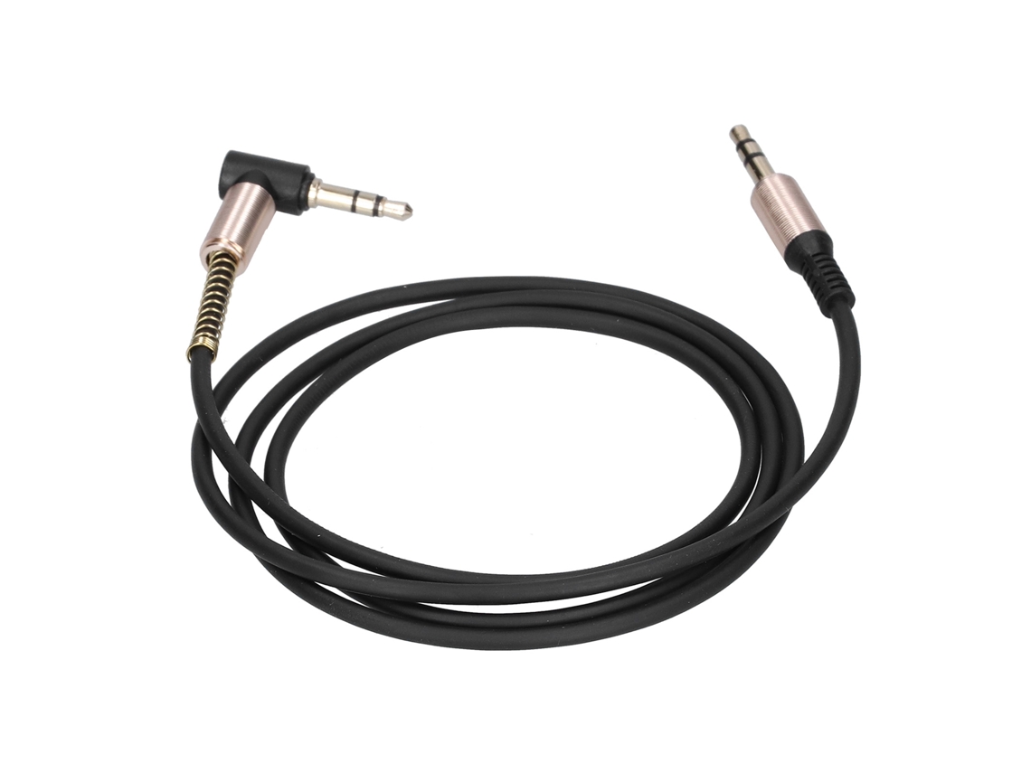 Cabo Extensão LAXISCREED 3.5mm Metal Curvo Carro Áudio