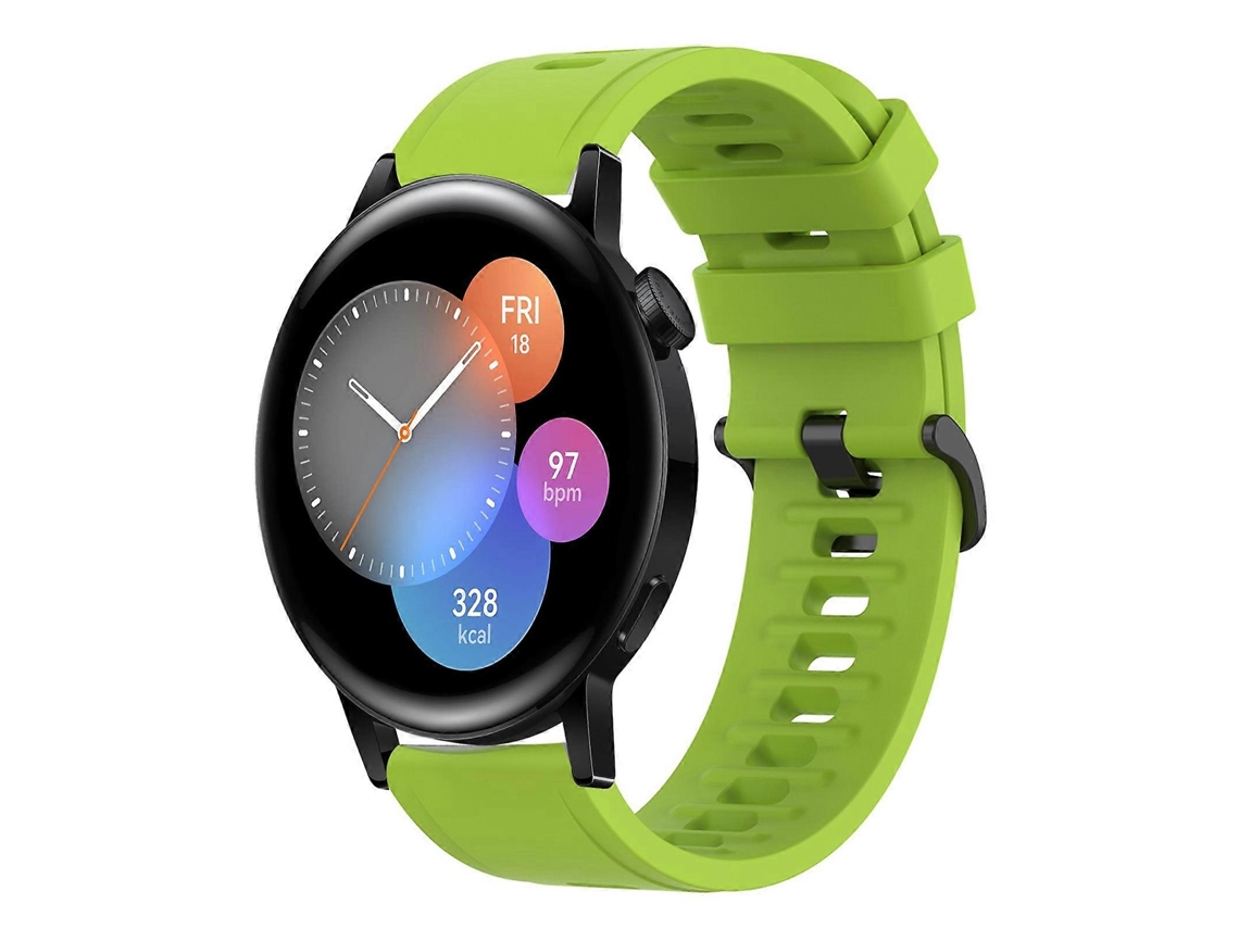 Pulseira De Silicone Macio De Cor Sólida Para Huawei Watch 3 22mm