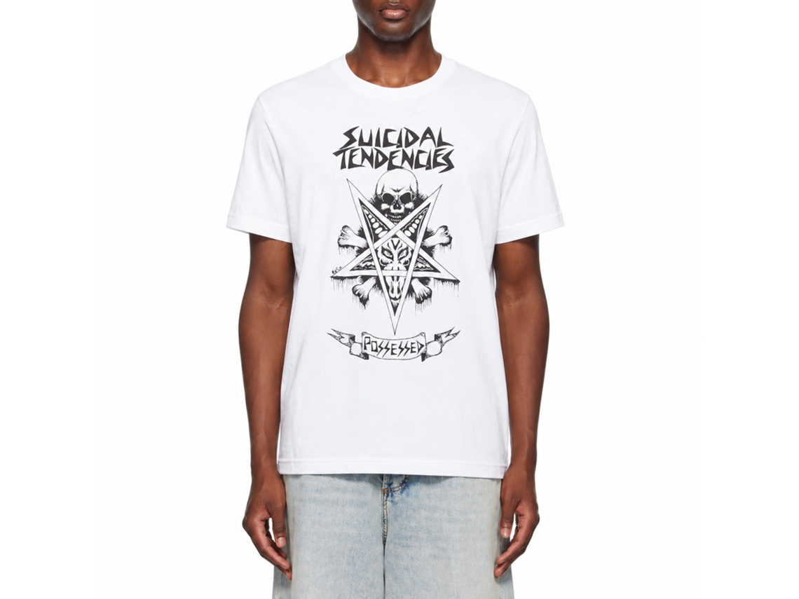 Suicidal Tendencies Possessed T-shirt White Unisex Adults Size:m