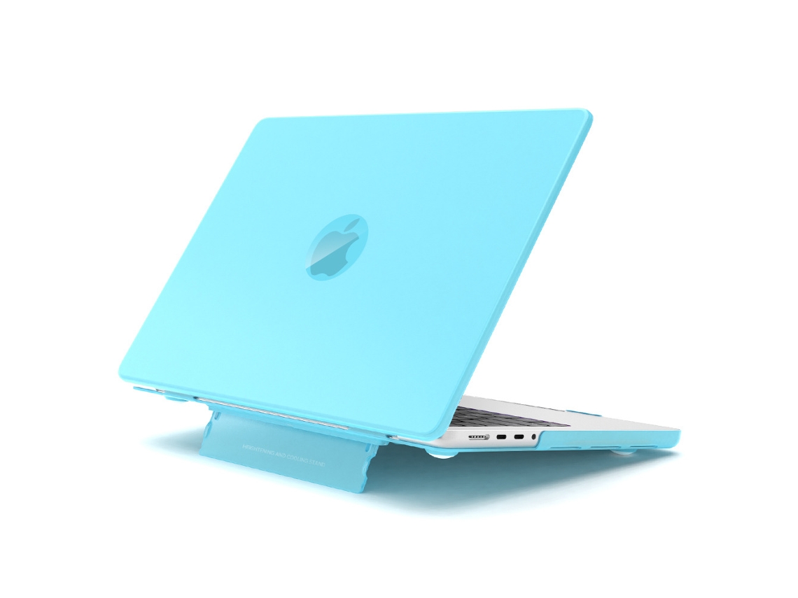 Lurelia Capa Macbook Pro 16 Polegadas Com Suporte Invisível, A2141, Azul-claro