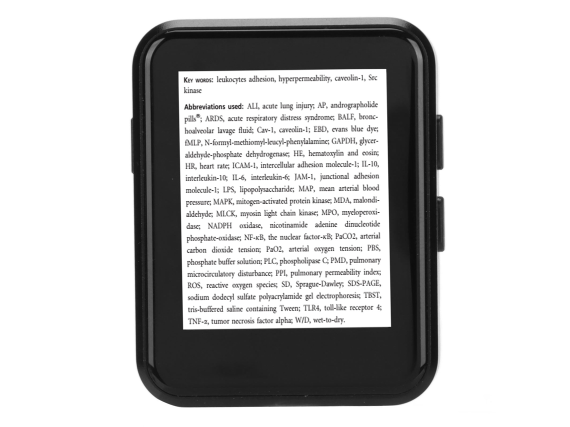 Leitor Mp3/mp4 Bluetooth Yizhood X1 1.8inch E Books 32g Tf Card (preto)